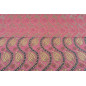 Turkish Upholstery Fabric by the Yard and Meter | Pale Pink Running Water Tulip Pattern Jacquard Fabric for Sofa Chair,Curtains