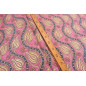 Turkish Upholstery Fabric by the Yard and Meter | Pale Pink Running Water Tulip Pattern Jacquard Fabric for Sofa Chair,Curtains