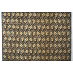 Turkish Upholstery Fabric by the Yard and Meter | Moss Green Running Water Tulip Pattern Jacquard Fabric for Sofa Chair,Curtain