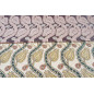 Turkish Upholstery Fabric by the Yard and Meter | Beige Running Water Tulip Pattern Jacquard Fabric for Sofa Chair,Curtains