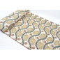 Turkish Upholstery Fabric by the Yard and Meter | Beige Running Water Tulip Pattern Jacquard Fabric for Sofa Chair,Curtains