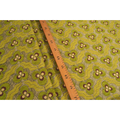 Turkish Upholstery Fabric by the Yard and Meter | Pistachio Green Tiger Eyes Pattern Jacquard Fabric for Sofa, Chair, Curtains