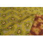 Turkish Upholstery Fabric by the Yard and Meter | Pistachio Green Tiger Eyes Pattern Jacquard Fabric for Sofa, Chair, Curtains