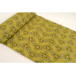 Turkish Upholstery Fabric by the Yard and Meter | Pistachio Green Tiger Eyes Pattern Jacquard Fabric for Sofa, Chair, Curtains