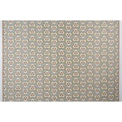 Turkish Upholstery Fabric by the Yard and Meter | Beige Tiger Eyes Pattern Jacquard Fabric for Sofa, Chair, Curtains Fabric