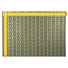 Turkish Upholstery Fabric by the Yard and Meter | Moss Green Tiger Eyes Pattern Jacquard Fabric for Sofa, Chair, Curtains Fabric
