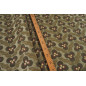 Turkish Upholstery Fabric by the Yard and Meter | Moss Green Tiger Eyes Pattern Jacquard Fabric for Sofa, Chair, Curtains Fabric