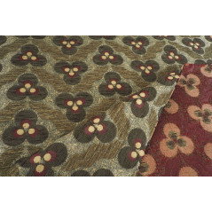 Turkish Upholstery Fabric by the Yard and Meter | Moss Green Tiger Eyes Pattern Jacquard Fabric for Sofa, Chair, Curtains Fabric