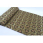 Turkish Upholstery Fabric by the Yard and Meter | Moss Green Tiger Eyes Pattern Jacquard Fabric for Sofa, Chair, Curtains Fabric