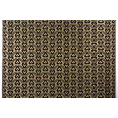 Turkish Upholstery Fabric by the Yard and Meter | Black Tiger Eyes Pattern Jacquard Fabric for Sofa, Chair, Curtains Fabric