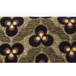 Turkish Upholstery Fabric by the Yard and Meter | Black Tiger Eyes Pattern Jacquard Fabric for Sofa, Chair, Curtains Fabric