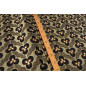 Turkish Upholstery Fabric by the Yard and Meter | Black Tiger Eyes Pattern Jacquard Fabric for Sofa, Chair, Curtains Fabric