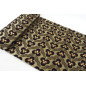 Turkish Upholstery Fabric by the Yard and Meter | Black Tiger Eyes Pattern Jacquard Fabric for Sofa, Chair, Curtains Fabric