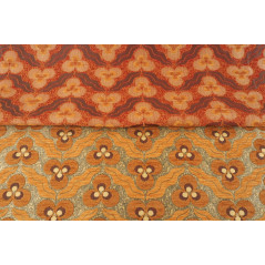 Turkish Upholstery Fabric by the Yard and Meter | Antigua Orange Tiger Eyes Pattern Jacquard Fabric for Sofa Chair,Curtains