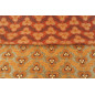 Turkish Upholstery Fabric by the Yard and Meter | Antigua Orange Tiger Eyes Pattern Jacquard Fabric for Sofa Chair,Curtains
