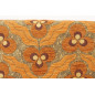 Turkish Upholstery Fabric by the Yard and Meter | Antigua Orange Tiger Eyes Pattern Jacquard Fabric for Sofa Chair,Curtains