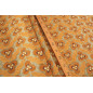 Turkish Upholstery Fabric by the Yard and Meter | Antigua Orange Tiger Eyes Pattern Jacquard Fabric for Sofa Chair,Curtains