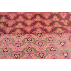 Turkish Upholstery Fabric by the Yard and Meter | Pale Pink Tiger Eyes Pattern Jacquard Fabric for Sofa Chair,Curtains Fabric