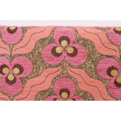Turkish Upholstery Fabric by the Yard and Meter | Pale Pink Tiger Eyes Pattern Jacquard Fabric for Sofa Chair,Curtains Fabric