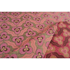 Turkish Upholstery Fabric by the Yard and Meter | Pale Pink Tiger Eyes Pattern Jacquard Fabric for Sofa Chair,Curtains Fabric