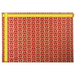 Turkish Upholstery Fabric by the Yard and Meter | Red Tiger Eyes Pattern Jacquard Fabric for Sofa Chair,Curtains Fabric