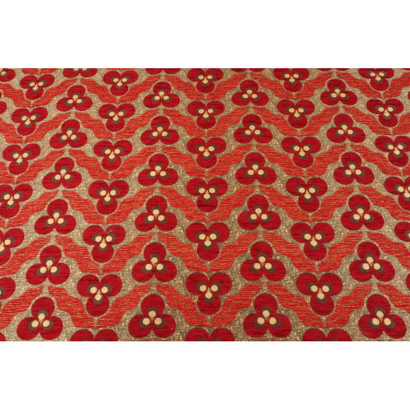 Turkish Upholstery Fabric by the Yard and Meter | Red Tiger Eyes Pattern Jacquard Fabric for Sofa Chair,Curtains Fabric Turkish Upholstery Fabric by the Yard and Meter | Red Tiger Eyes Pattern Jacquard Fabric for Sofa Chair,Curtains Fabric