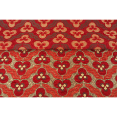 Turkish Upholstery Fabric by the Yard and Meter | Red Tiger Eyes Pattern Jacquard Fabric for Sofa Chair,Curtains Fabric