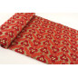 Turkish Upholstery Fabric by the Yard and Meter | Red Tiger Eyes Pattern Jacquard Fabric for Sofa Chair,Curtains Fabric Turkish Upholstery Fabric by the Yard and Meter | Red Tiger Eyes Pattern Jacquard Fabric for Sofa Chair,Curtains Fabric