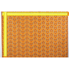 Turkish Upholstery Fabric by the Yard and Meter | Orange Tiger Eyes Pattern Jacquard Fabric for Sofa Chair,Curtains Fabric