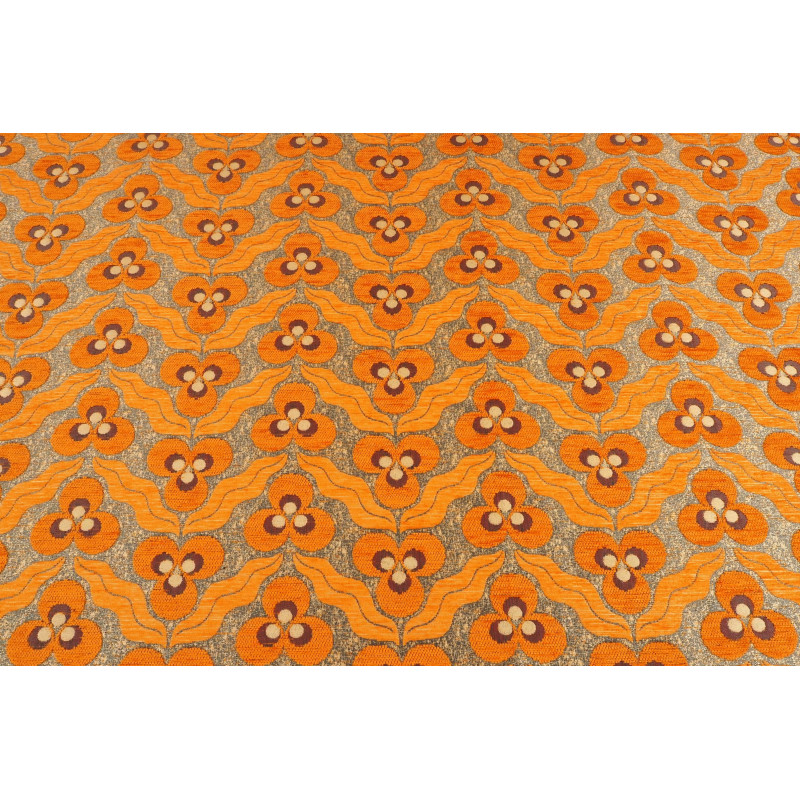 Turkish Upholstery Fabric by the Yard and Meter | Orange Tiger Eyes Pattern Jacquard Fabric for Sofa Chair,Curtains Fabric Turkish Upholstery Fabric by the Yard and Meter | Orange Tiger Eyes Pattern Jacquard Fabric for Sofa Chair,Curtains Fabric