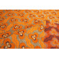 Turkish Upholstery Fabric by the Yard and Meter | Orange Tiger Eyes Pattern Jacquard Fabric for Sofa Chair,Curtains Fabric Turkish Upholstery Fabric by the Yard and Meter | Orange Tiger Eyes Pattern Jacquard Fabric for Sofa Chair,Curtains Fabric