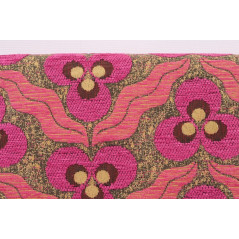 Turkish Upholstery Fabric by the Yard and Meter | Mazenda Pink Tiger Eyes Pattern Jacquard Fabric for Sofa Chair,Curtains Fabric