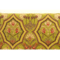 Turkish Upholstery Fabric by the Yard and Meter | Pistachio Green Carnation Pattern Jacquard Fabric for Sofa Chair,Curtains