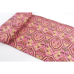 Turkish Upholstery Fabric by the Yard and Meter | Pale Pink Carnation Pattern Jacquard Fabric for Sofa Chair,Curtains Fabric