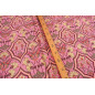 Turkish Upholstery Fabric by the Yard and Meter | Pale Pink Carnation Pattern Jacquard Fabric for Sofa Chair,Curtains Fabric