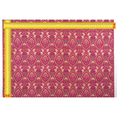 Turkish Upholstery Fabric by the Yard and Meter | Mazenda Pink Carnation Pattern Jacquard Fabric for Sofa Chair,Curtains Fabric