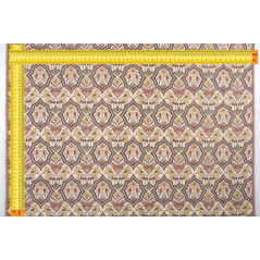 Turkish Upholstery Fabric by the Yard and Meter | Beige Carnation Pattern Jacquard Fabric for Sofa Chair,Curtains Fabric