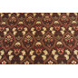 Turkish Upholstery Fabric by the Yard and Meter | Brown Carnation Pattern Jacquard Fabric for Sofa Chair,Curtains Fabric