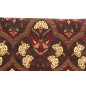 Turkish Upholstery Fabric by the Yard and Meter | Brown Carnation Pattern Jacquard Fabric for Sofa Chair,Curtains Fabric