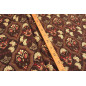 Turkish Upholstery Fabric by the Yard and Meter | Brown Carnation Pattern Jacquard Fabric for Sofa Chair,Curtains Fabric
