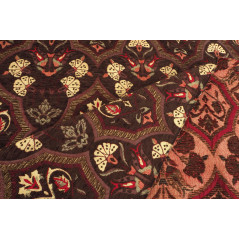 Turkish Upholstery Fabric by the Yard and Meter | Brown Carnation Pattern Jacquard Fabric for Sofa Chair,Curtains Fabric
