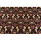 Turkish Upholstery Fabric by the Yard and Meter | Black Carnation Pattern Jacquard Fabric for Sofa Chair,Curtains Fabric Turkish Upholstery Fabric by the Yard and Meter | Black Carnation Pattern Jacquard Fabric for Sofa Chair,Curtains Fabric