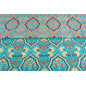 Turkish Upholstery Fabric by the Yard and Meter | Turquoise Blue Carnation Pattern Jacquard Fabric for Sofa Chair,Curtain Fabric Turkish Upholstery Fabric by the Yard and Meter | Turquoise Blue Carnation Pattern Jacquard Fabric for Sofa Chair,Curtain Fabric