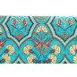 Turkish Upholstery Fabric by the Yard and Meter | Turquoise Blue Carnation Pattern Jacquard Fabric for Sofa Chair,Curtain Fabric Turkish Upholstery Fabric by the Yard and Meter | Turquoise Blue Carnation Pattern Jacquard Fabric for Sofa Chair,Curtain Fabric