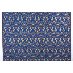 Upholstery Fabric, Upholstery Fabric By the Yard, Fabric By the Meter, Navy Blue Carnation Pattern Upholstery Jacquard Fabric