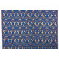 Turkish Upholstery Fabric by the Yard and Meter | Royal Blue Carnation Pattern Jacquard Fabric for Sofa Chair,Curtains Fabric
