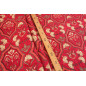 Turkish Upholstery Fabric by the Yard and Meter | Red Carnation Pattern Jacquard Fabric for Sofa Chair,Curtains Fabric Turkish Upholstery Fabric by the Yard and Meter | Red Carnation Pattern Jacquard Fabric for Sofa Chair,Curtains Fabric