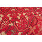 Turkish Upholstery Fabric by the Yard and Meter | Red Carnation Pattern Jacquard Fabric for Sofa Chair,Curtains Fabric Turkish Upholstery Fabric by the Yard and Meter | Red Carnation Pattern Jacquard Fabric for Sofa Chair,Curtains Fabric