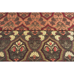 Turkish Upholstery Fabric by the Yard and Meter | Moss Green Carnation Pattern Jacquard Fabric for Sofa Chair,Curtains Fabric