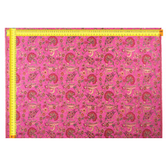Upholstery Fabric, Chenille Fabric, Turkish Mazenda Pink Carnation Pattern Fabric, Turkish Fabric By the Yards, Jacquard Fabric